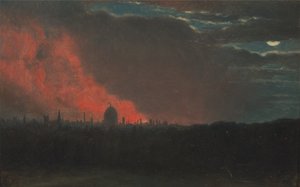 Incendio a Londra, visto da Hampstead da John Constable